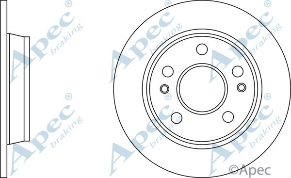 APEC BRAKING stabdžių diskas DSK2950